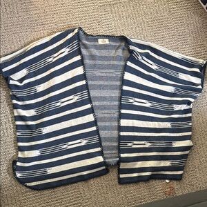 Marine Layer Navy and Cream Cardigan